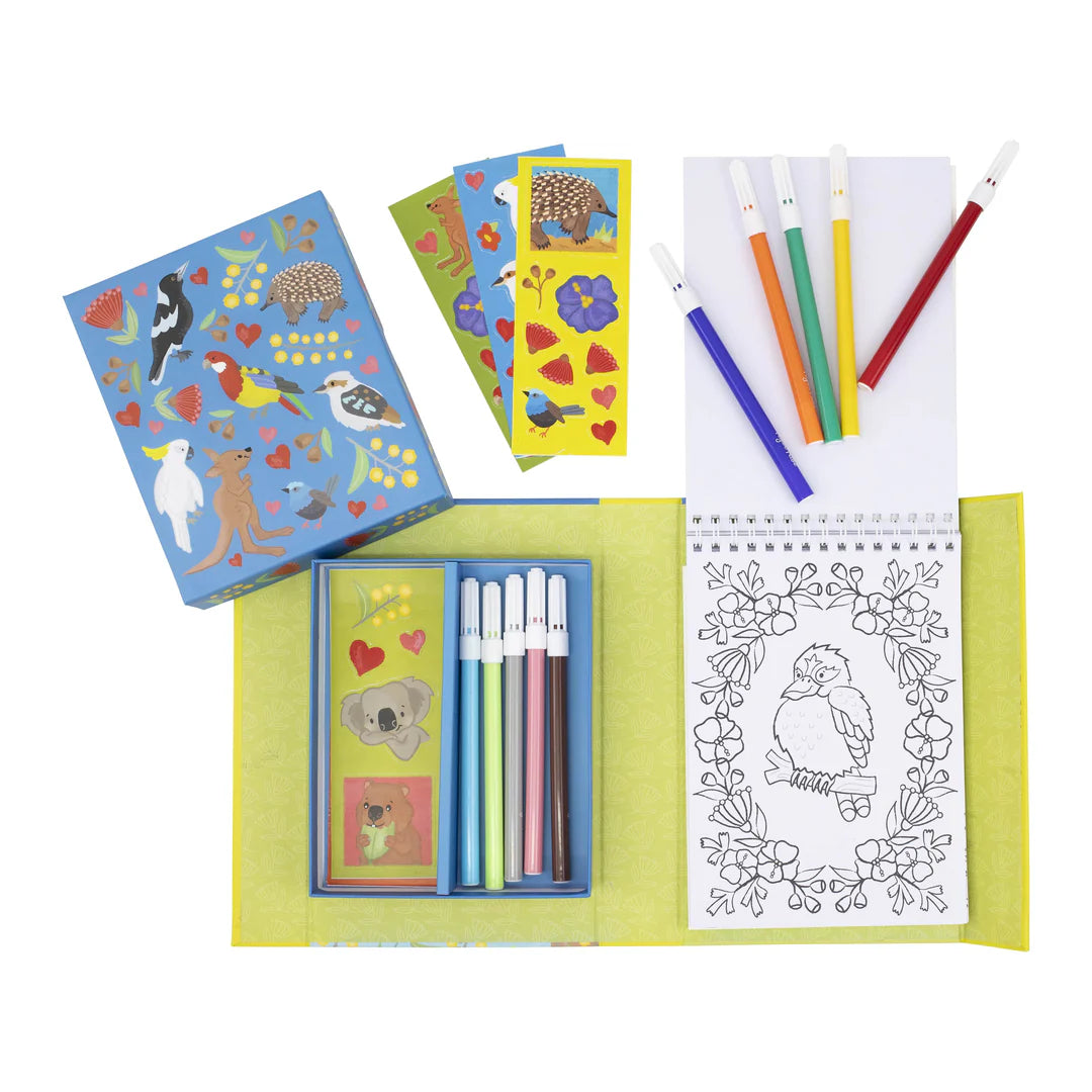 Tiger Tribe - Colouring Set - Aussie Animals