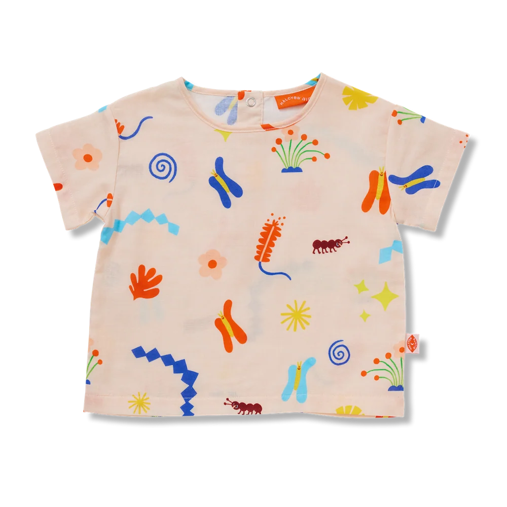 Halcyon Nights - Woven T-Shirt - Wiggle Wonders