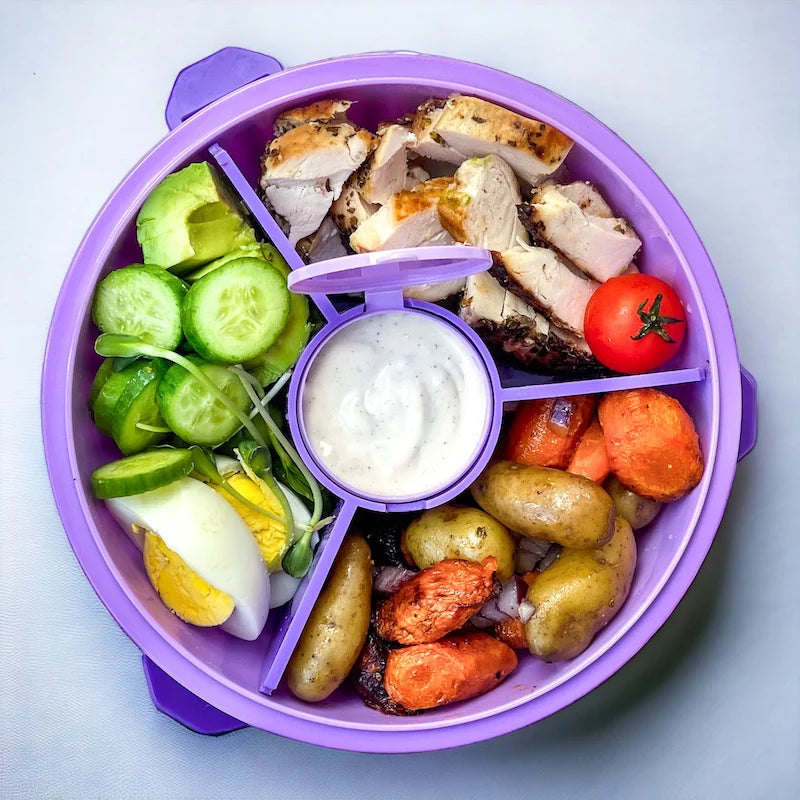 Yumbox Poke Bowl - Guava Pink - 3 Compartment