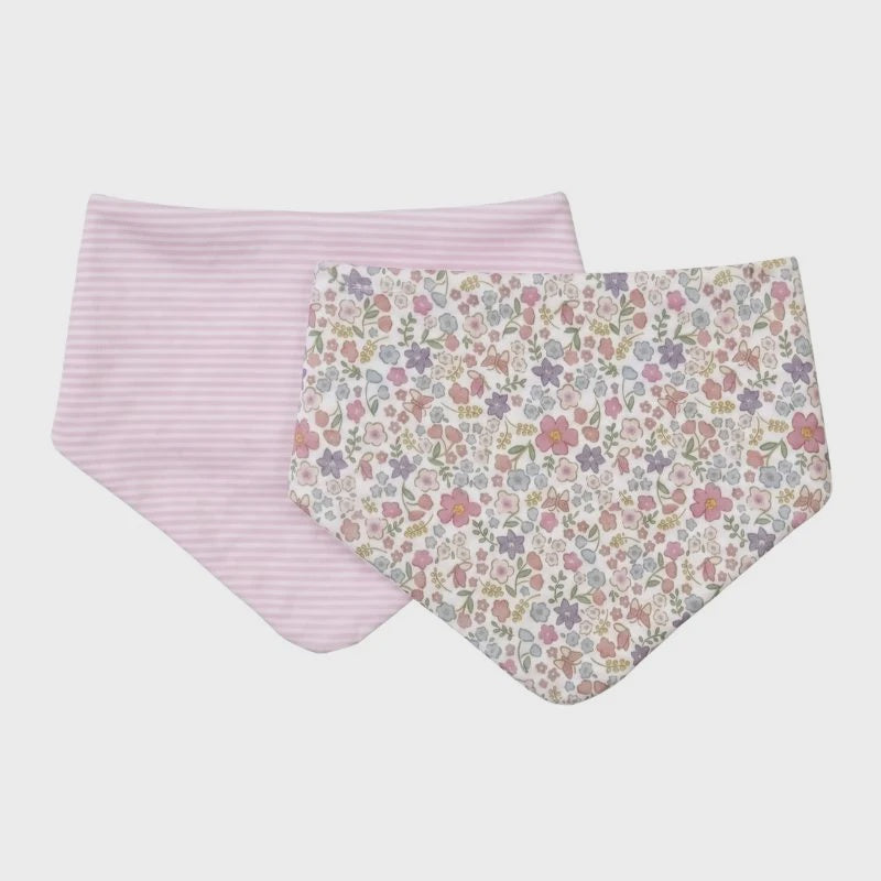 All 4 Ella - Bandana bibs 2pk - Blossom