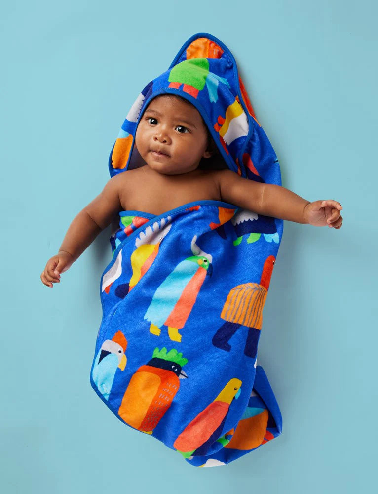 Halcyon Nights - Baby Hooded Towel Flamin' Galahs