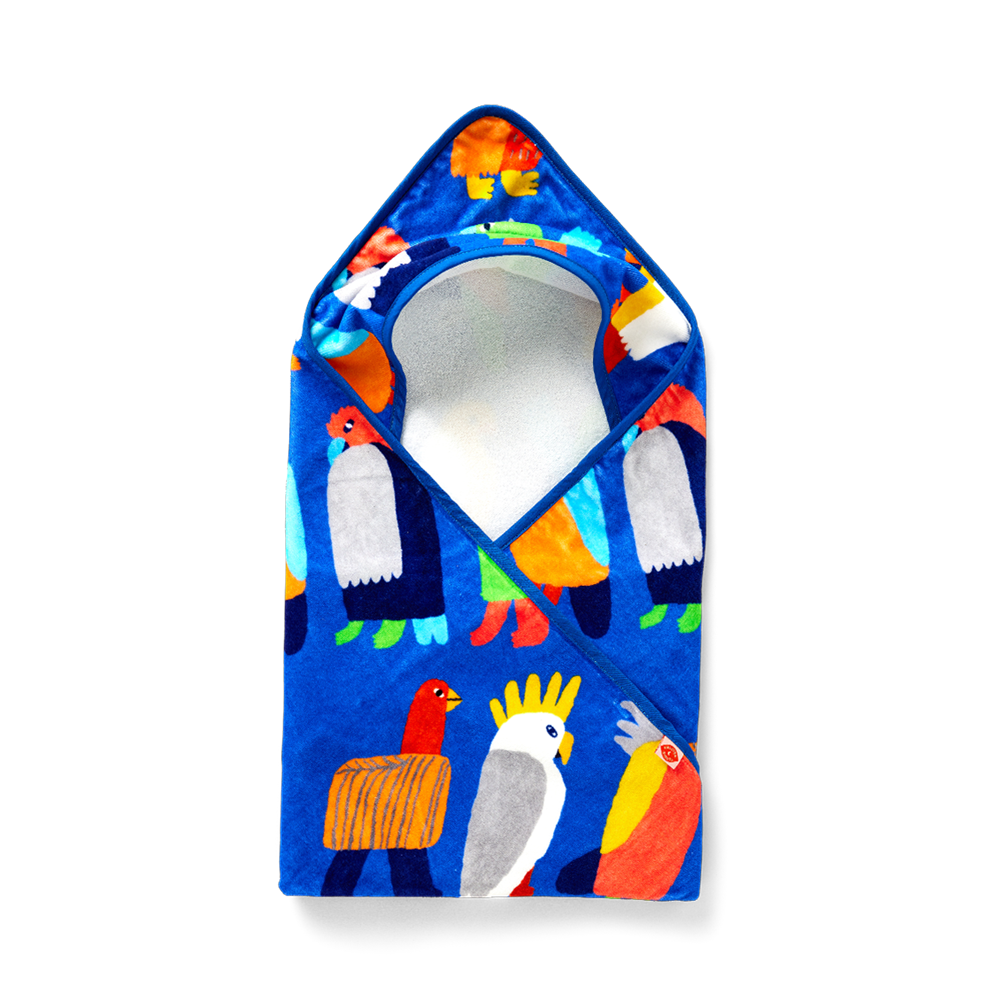Halcyon Nights - Baby Hooded Towel Flamin' Galahs
