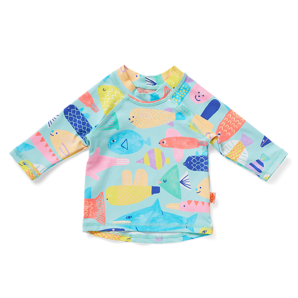 Halcyon Nights - Long Sleeve Rash Vest Rainbow Reef