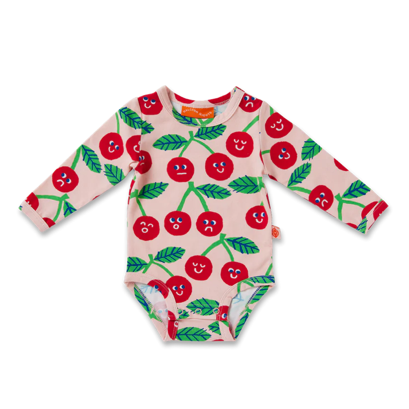 Halcyon Nights - Cheeky Cherry Long Sleeve Bodysuit