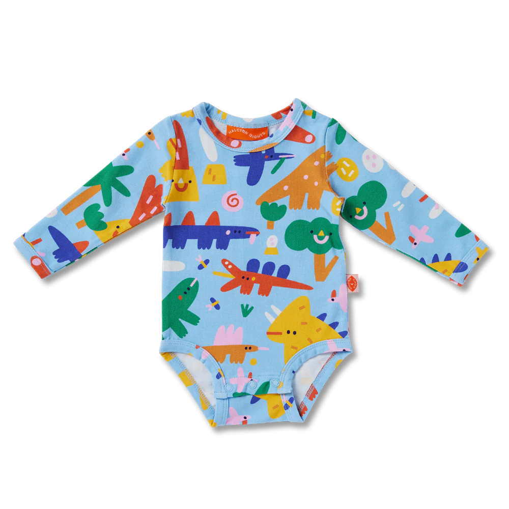 Halcyon Nights - Dino Days Long Sleeve Bodysuit
