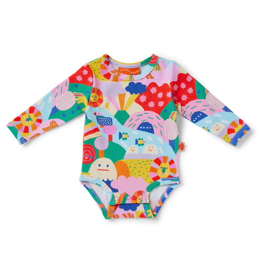 Halcyon Nights - Rainbow Valley Long Sleeve Bodysuit