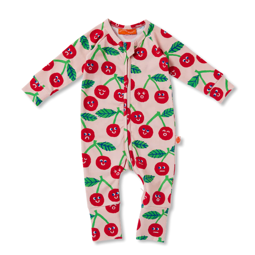Halcyon Nights - Cheeky Cherry Long Sleeve Romper