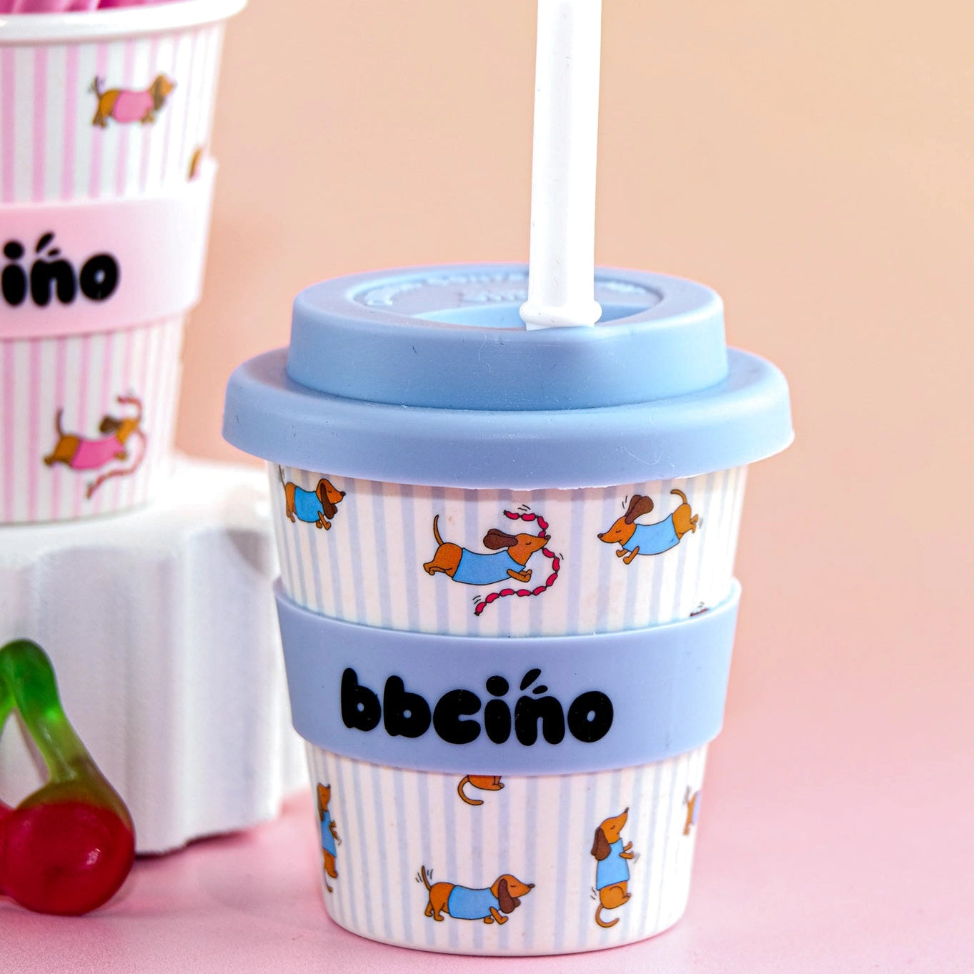 BBcino -  Reusable Cup - Dash in Blue