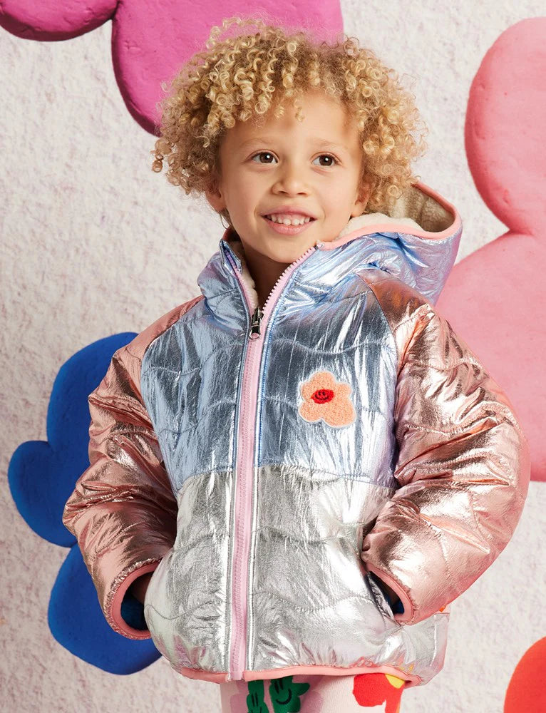 Halcyon Nights - Hej Blomma! Reversible Kids Puffer Jacket