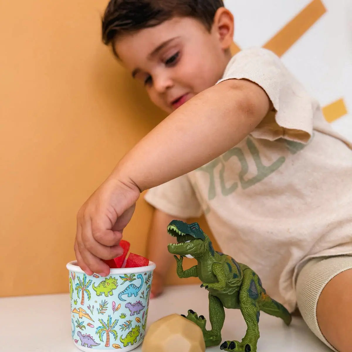 BBcino - Snack-A-Saurus Bamboo-Based Snack Pot
