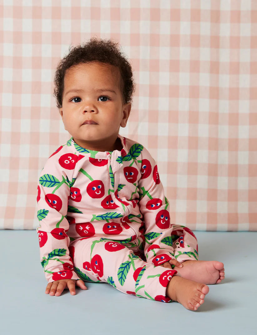 Halcyon Nights - Cheeky Cherry Long Sleeve Romper