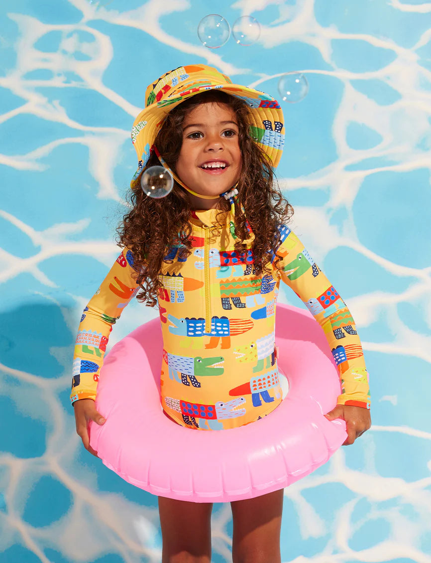 Halcyon Nights - Long Sleeve Zip Bather Chomp
