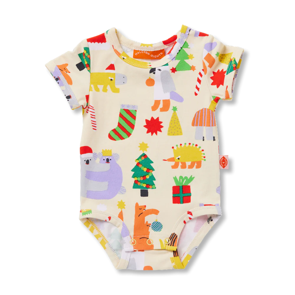 Halcyon Nights - Tinsel Tails Short Sleeve Bodysuit