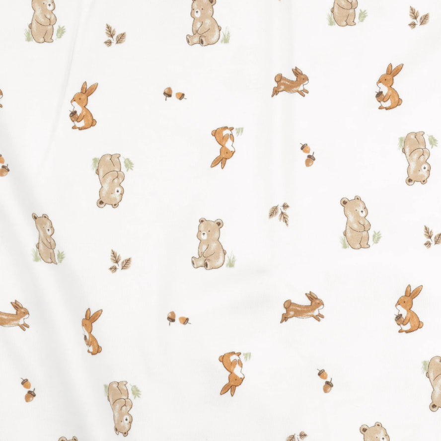 Lummi in Colour - Organic Cotton Bassinet Sheet - Bear &amp; Bunny