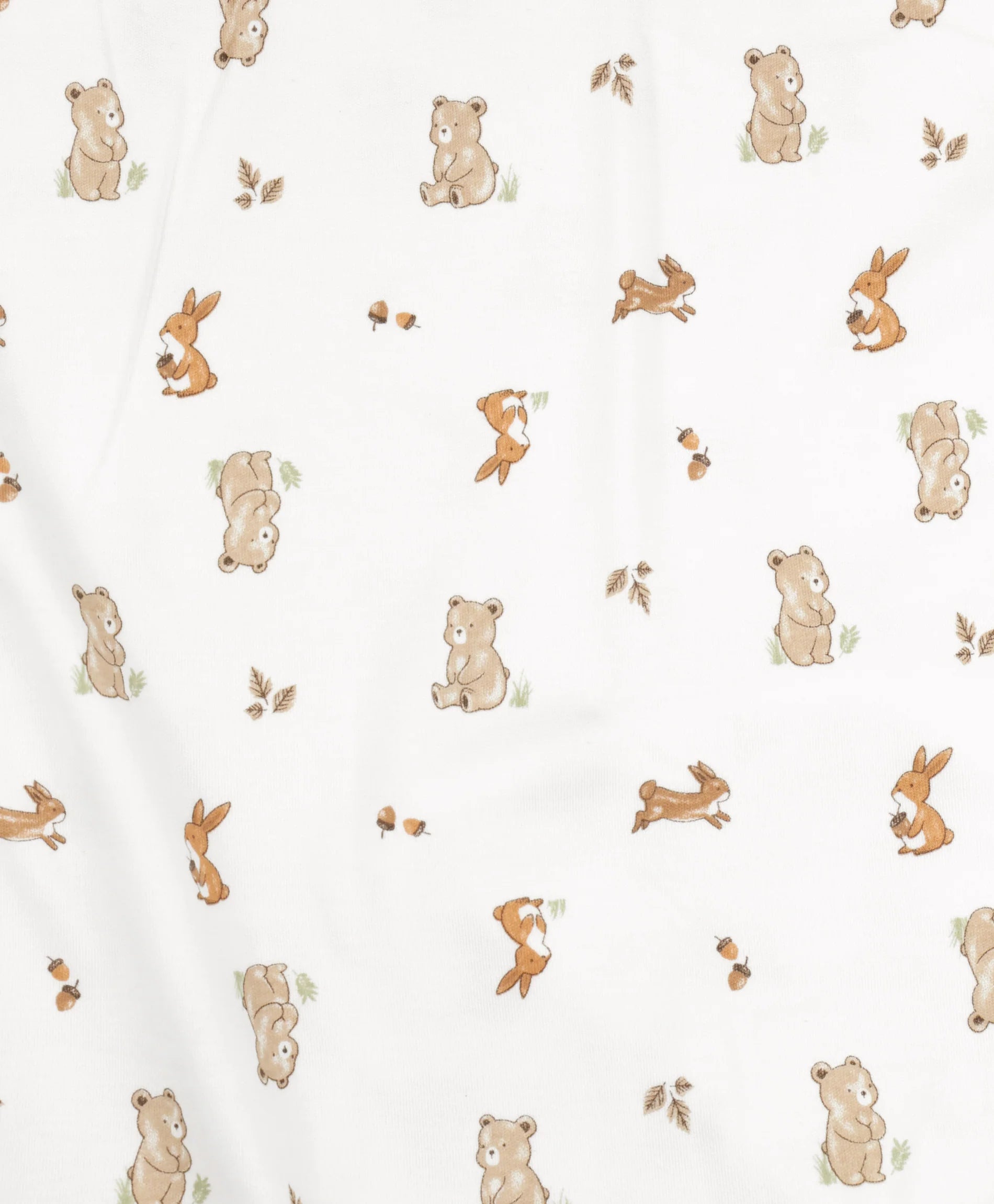 Lummi in Colour - Organic Cotton Bassinet Sheet - Bear &amp; Bunny