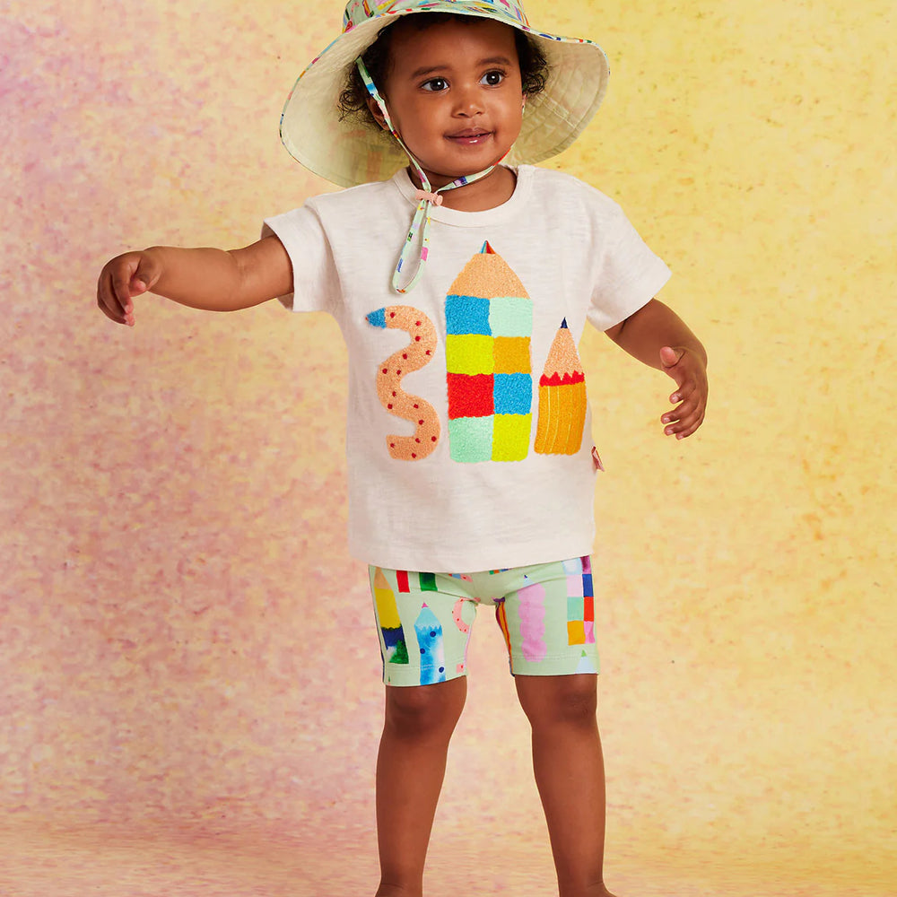 Halcyon Nights - Scribble Squad Kids Bike Shorts