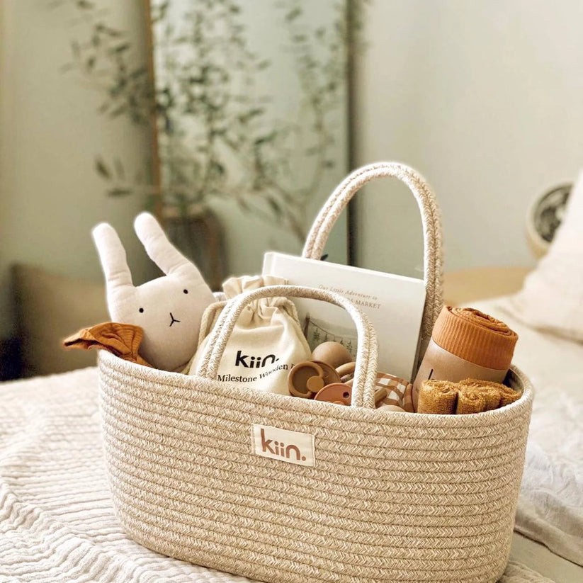 Kiin - Cotton Rope Nappy Caddy Organiser