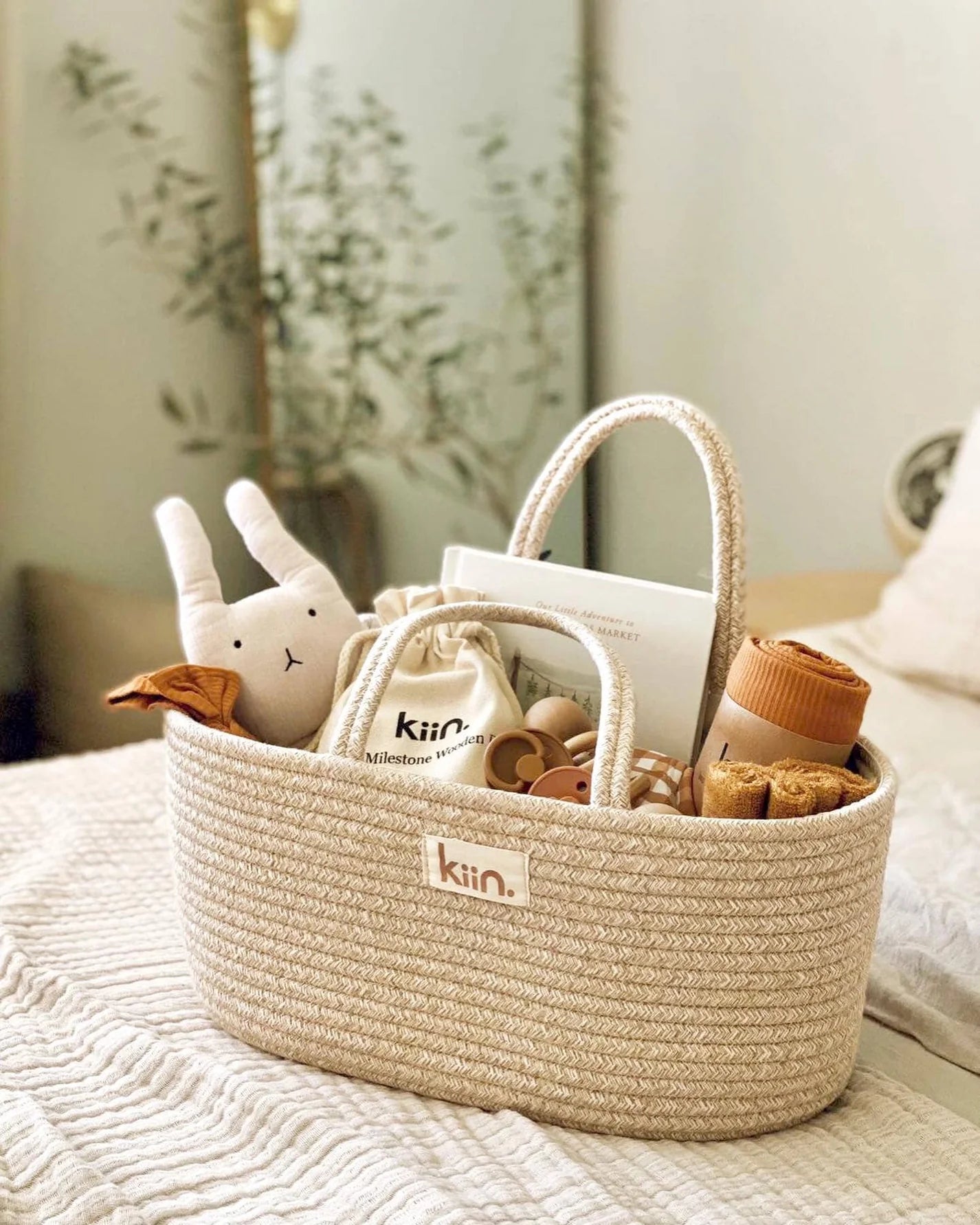 Kiin - Cotton Rope Nappy Caddy Organiser