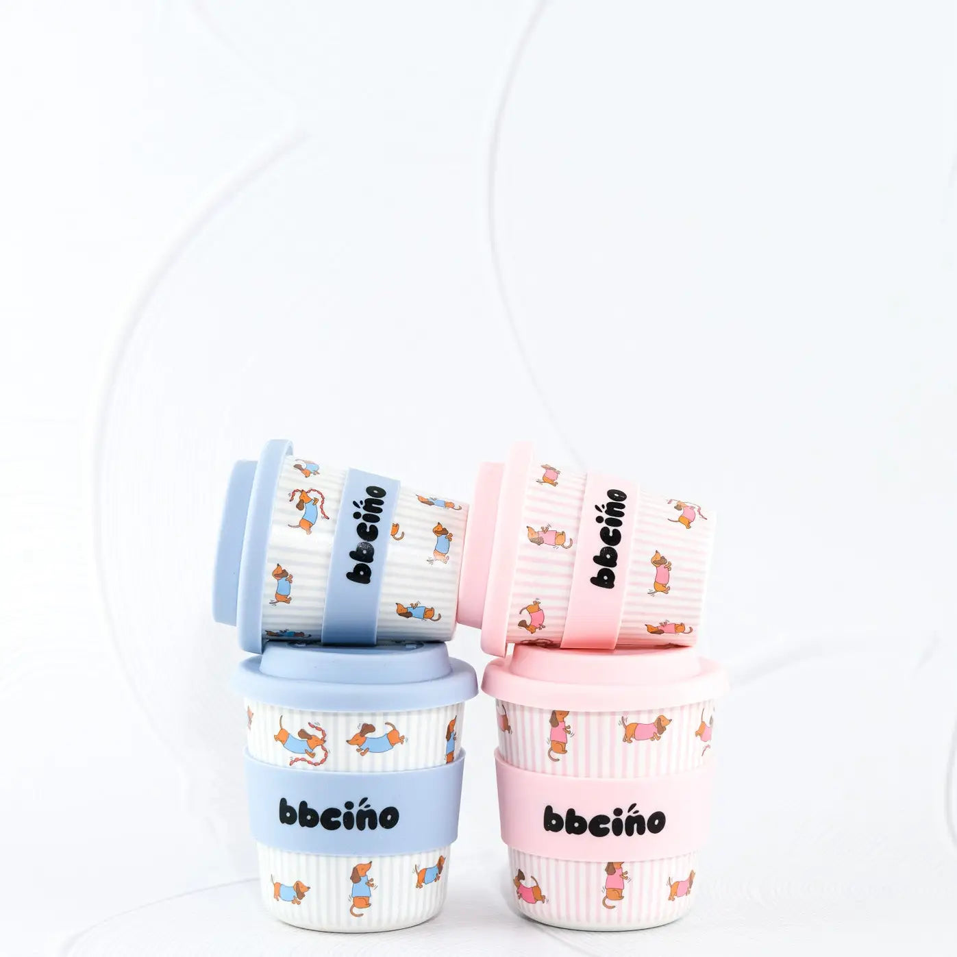 BBcino -  Reusable Cup - Dash in Pink