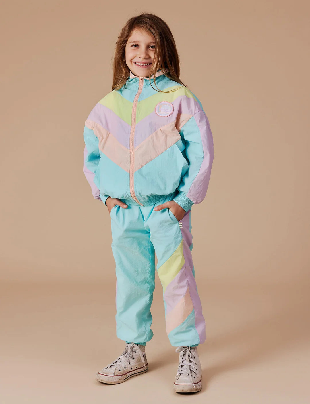 Goldie & Ace - Retro Lightweight Spray Jacket - Lagoon Multi