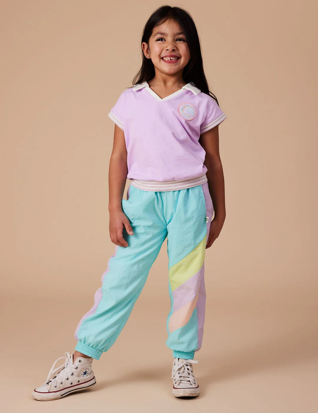 Goldie & Ace - Retro Lightweight Sporty Pants - Lagoon Multi