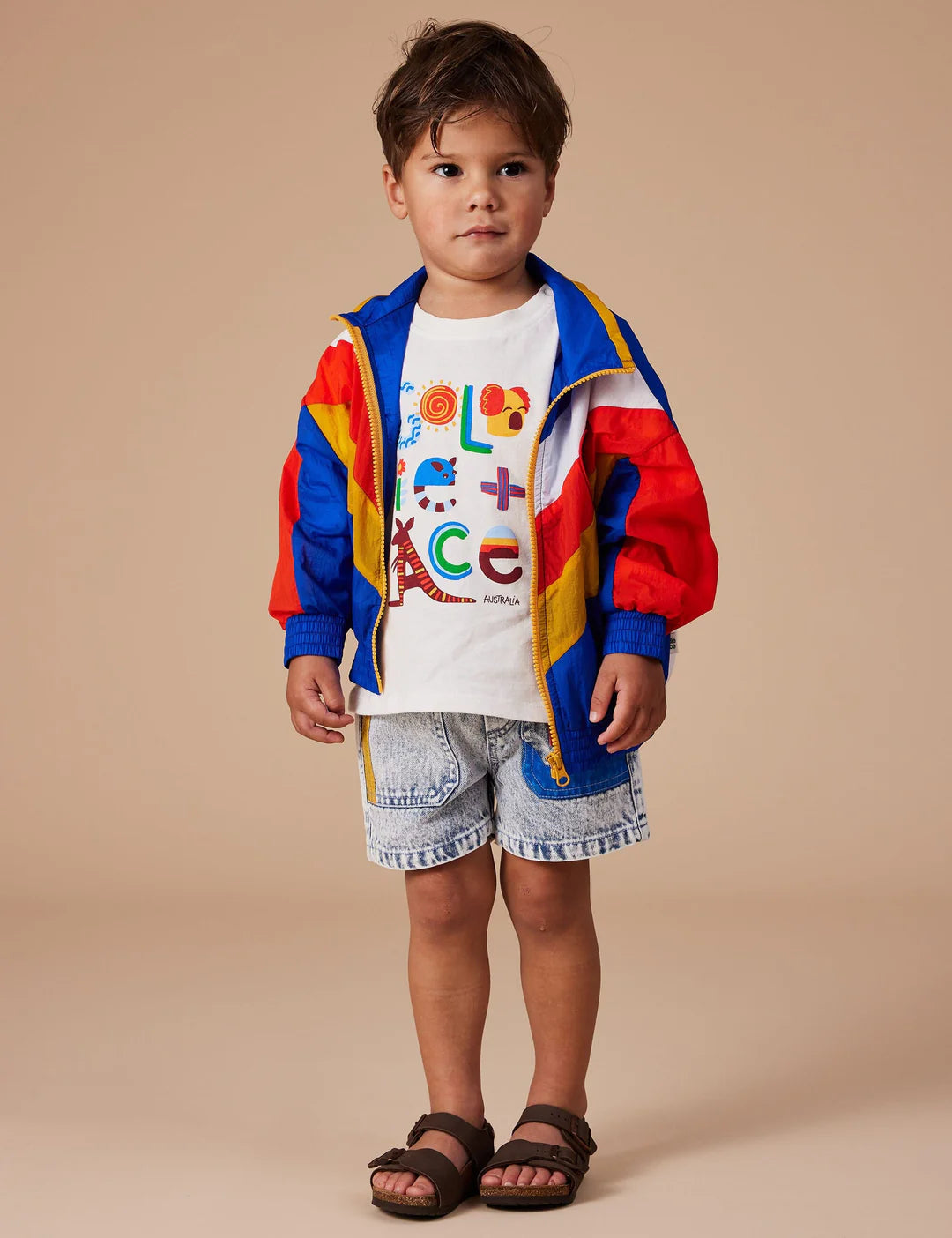 Goldie & Ace - Noah Colour Pop Cargo Denim  Shorts