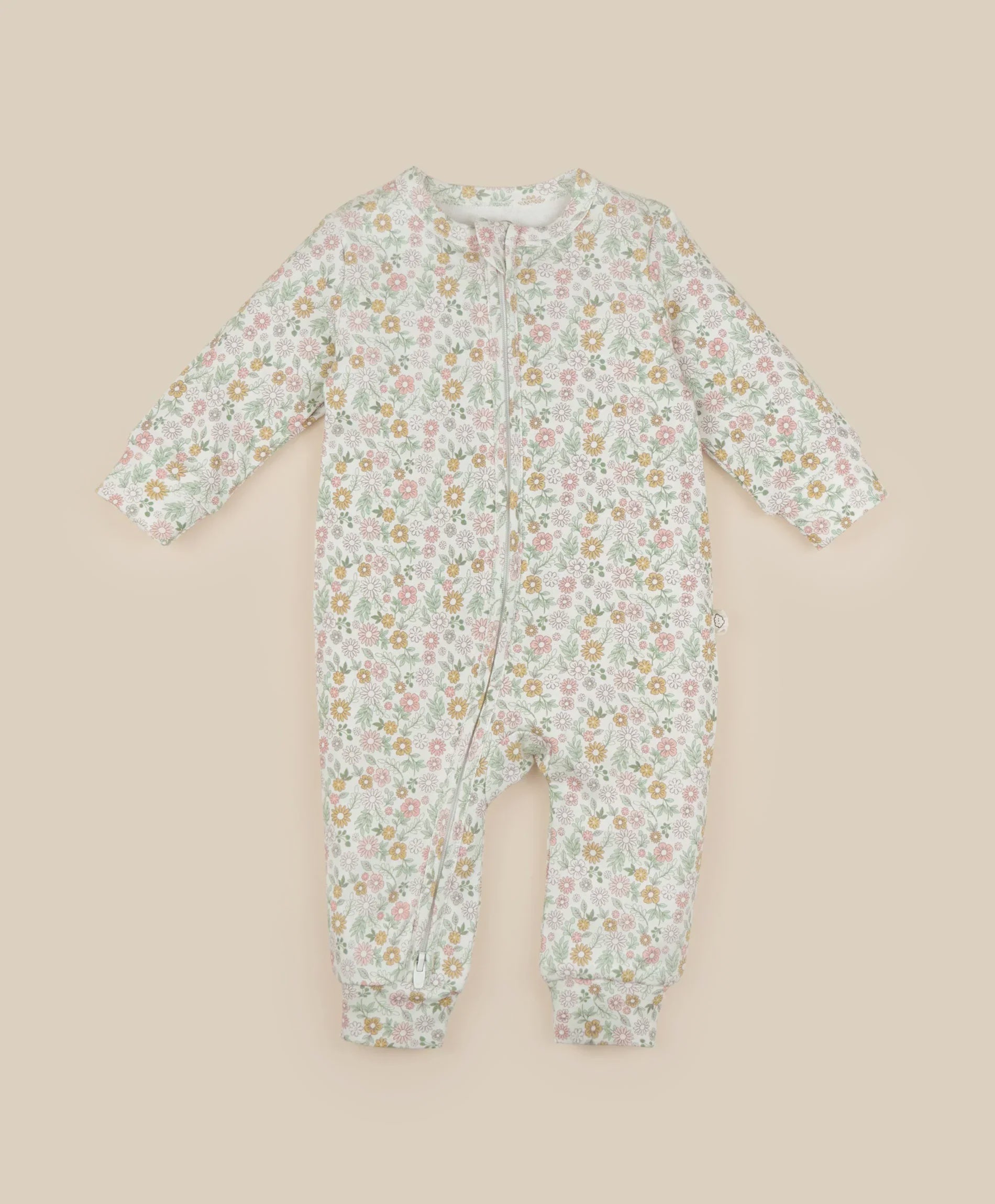 Lummi in Colour - Organic Cotton Zip Growsuit - Daisies