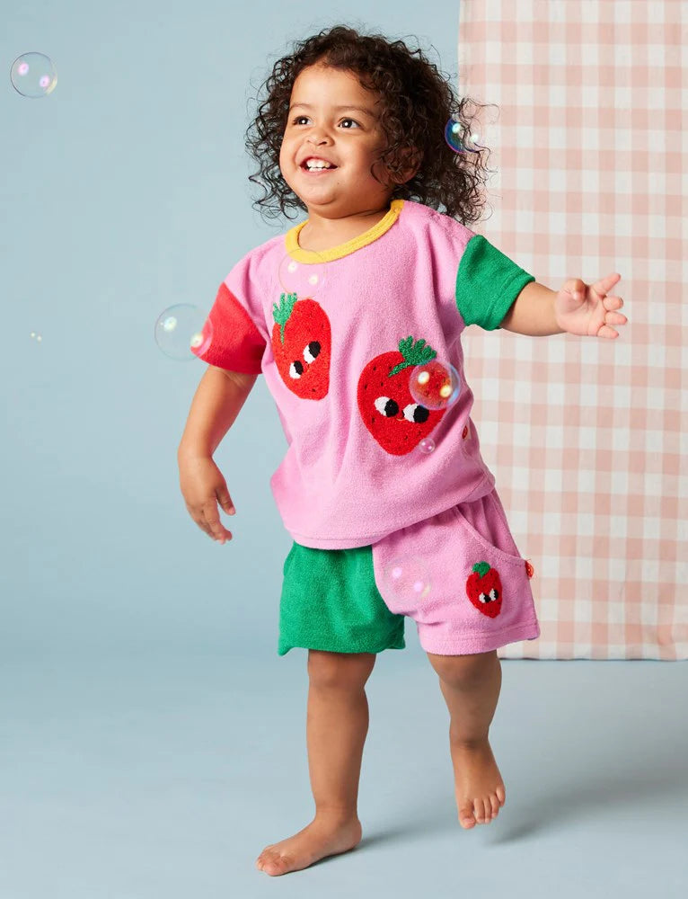 Halcyon Nights - Strawberry Terry Shorts