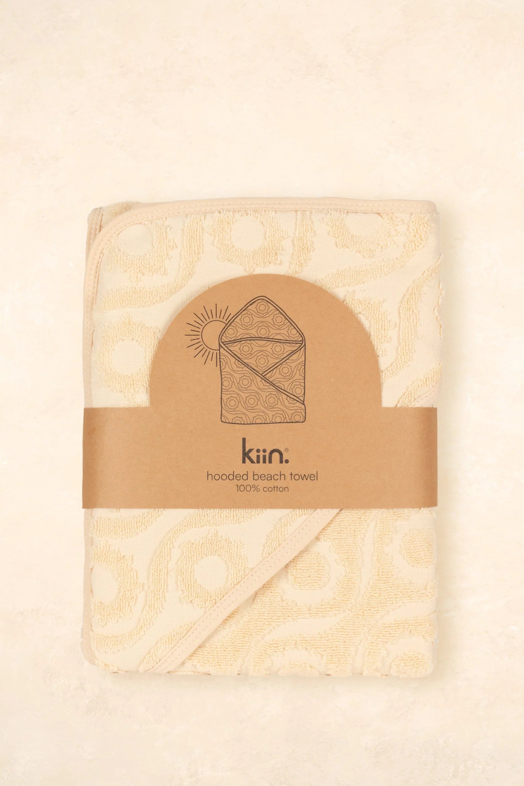 Kiin -  Hooded  Beach Towel -Oat
