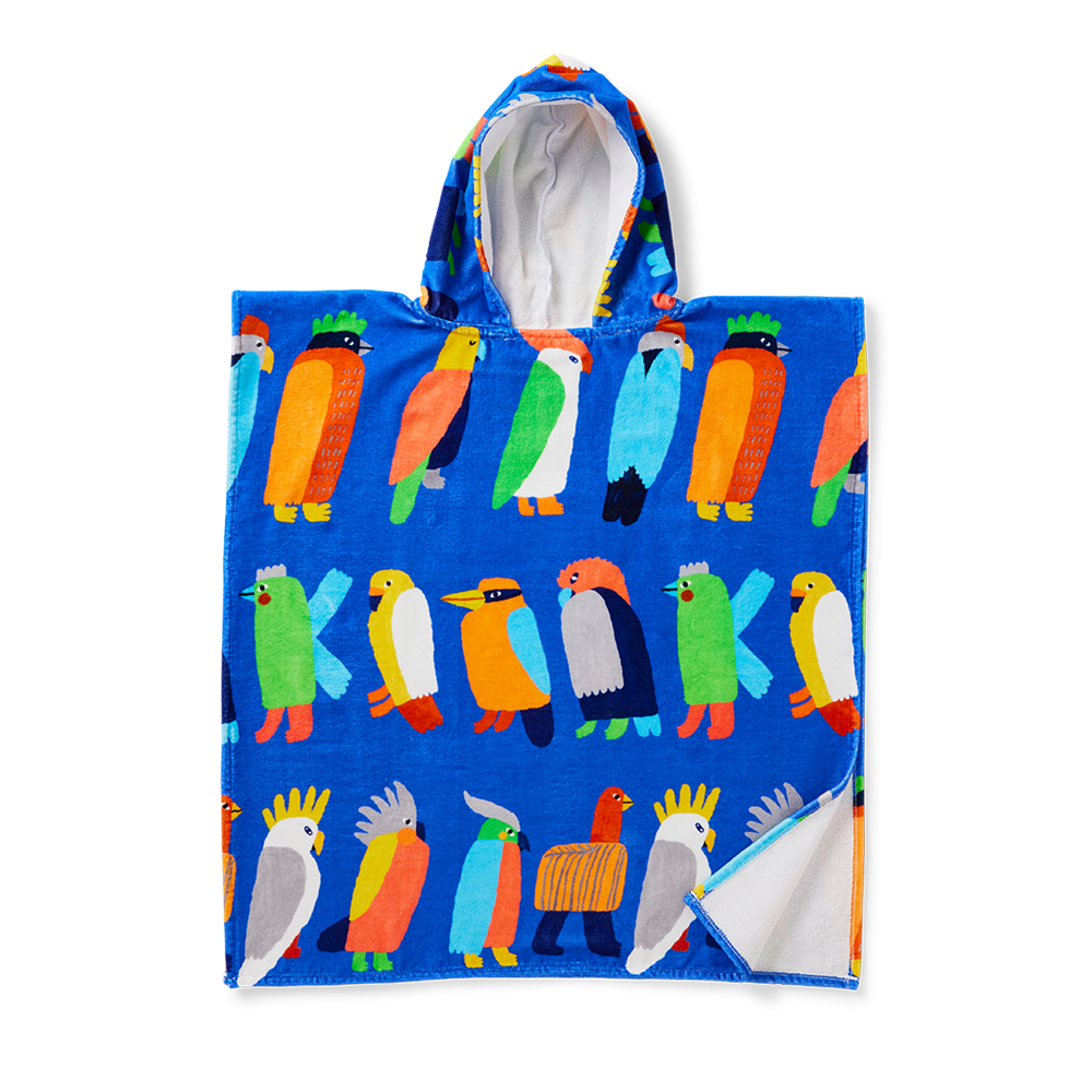 Halcyon Nights - Kids Hooded Towel Flamin' Galahs