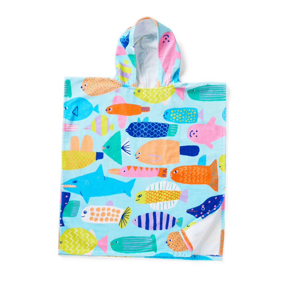 Halcyon Nights - Kids Hooded Towel - Rainbow Reef