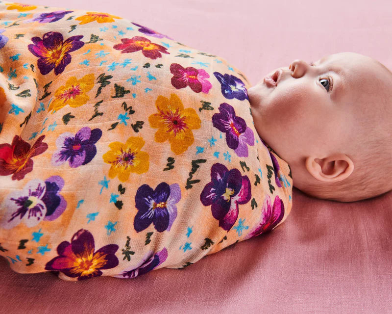Kip & Co - Pansy Bamboo Swaddle