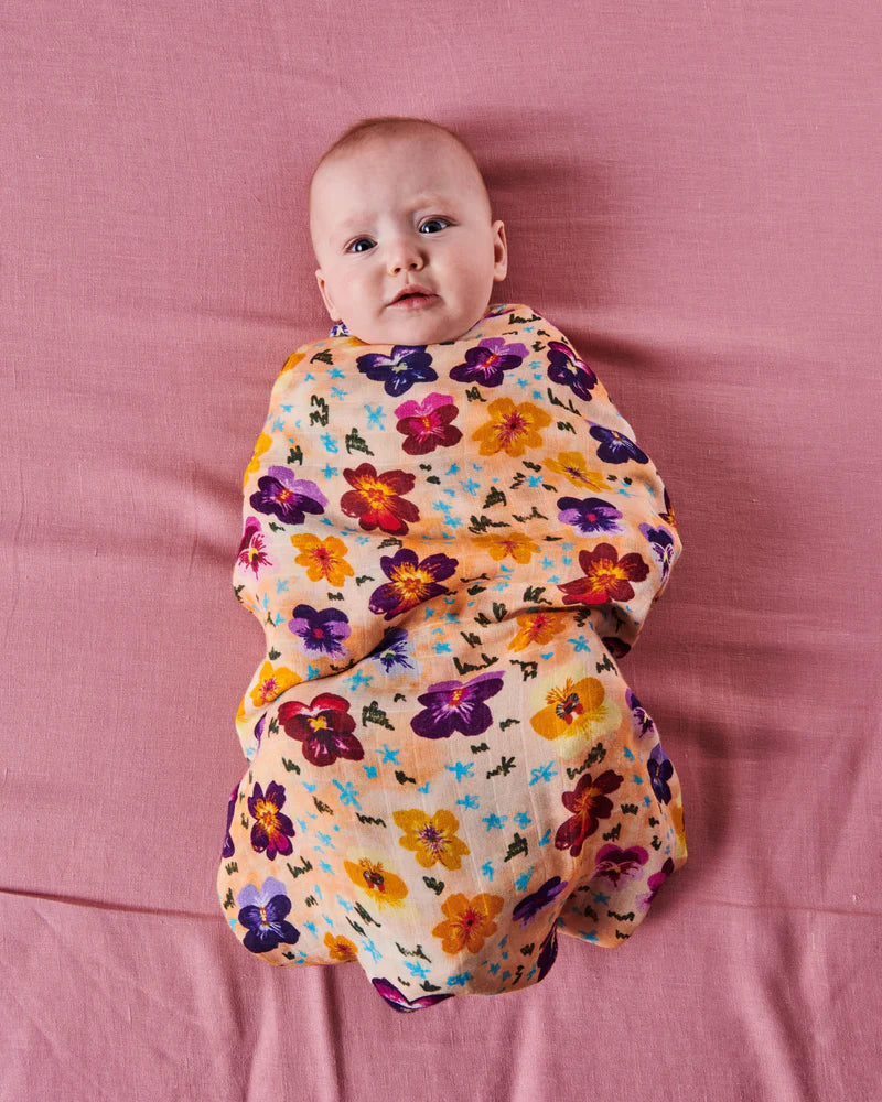Kip & Co - Pansy Bamboo Swaddle