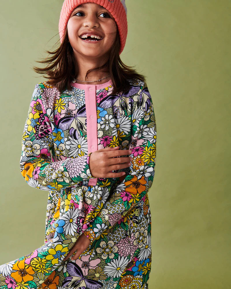 Kip & Co - Bliss Floral Organic Cotton Winter Dress