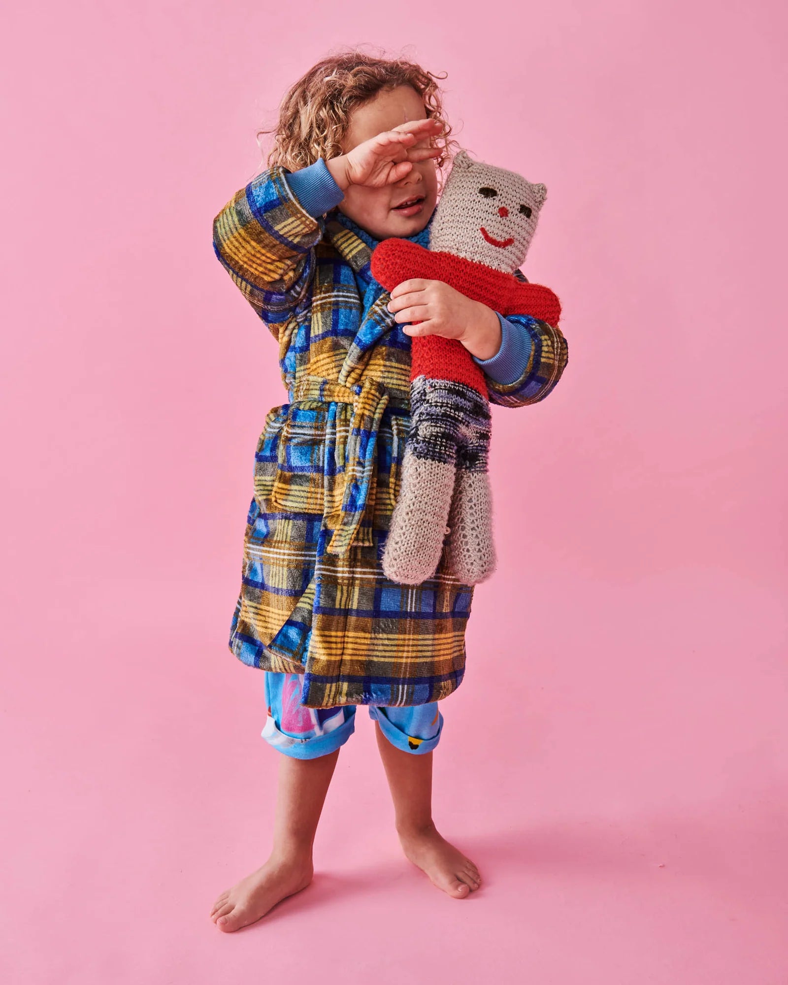 Kip & Co - Cosy Tartan Kuddle Kids Robe