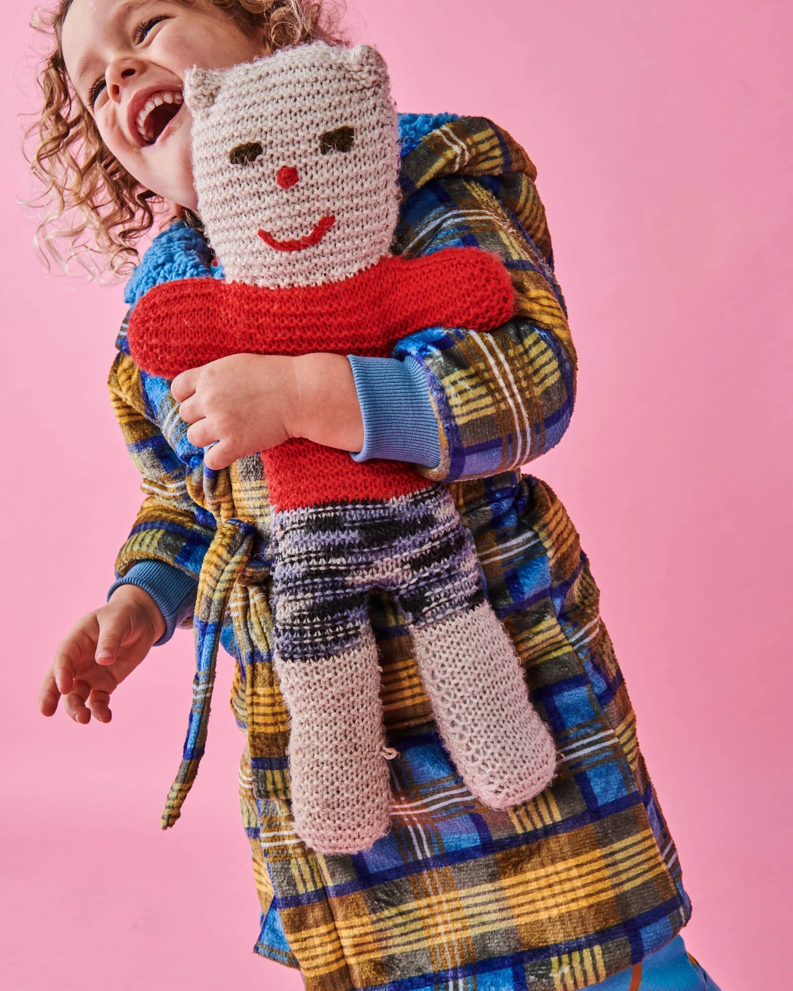 Kip & Co - Cosy Tartan Kuddle Kids Robe
