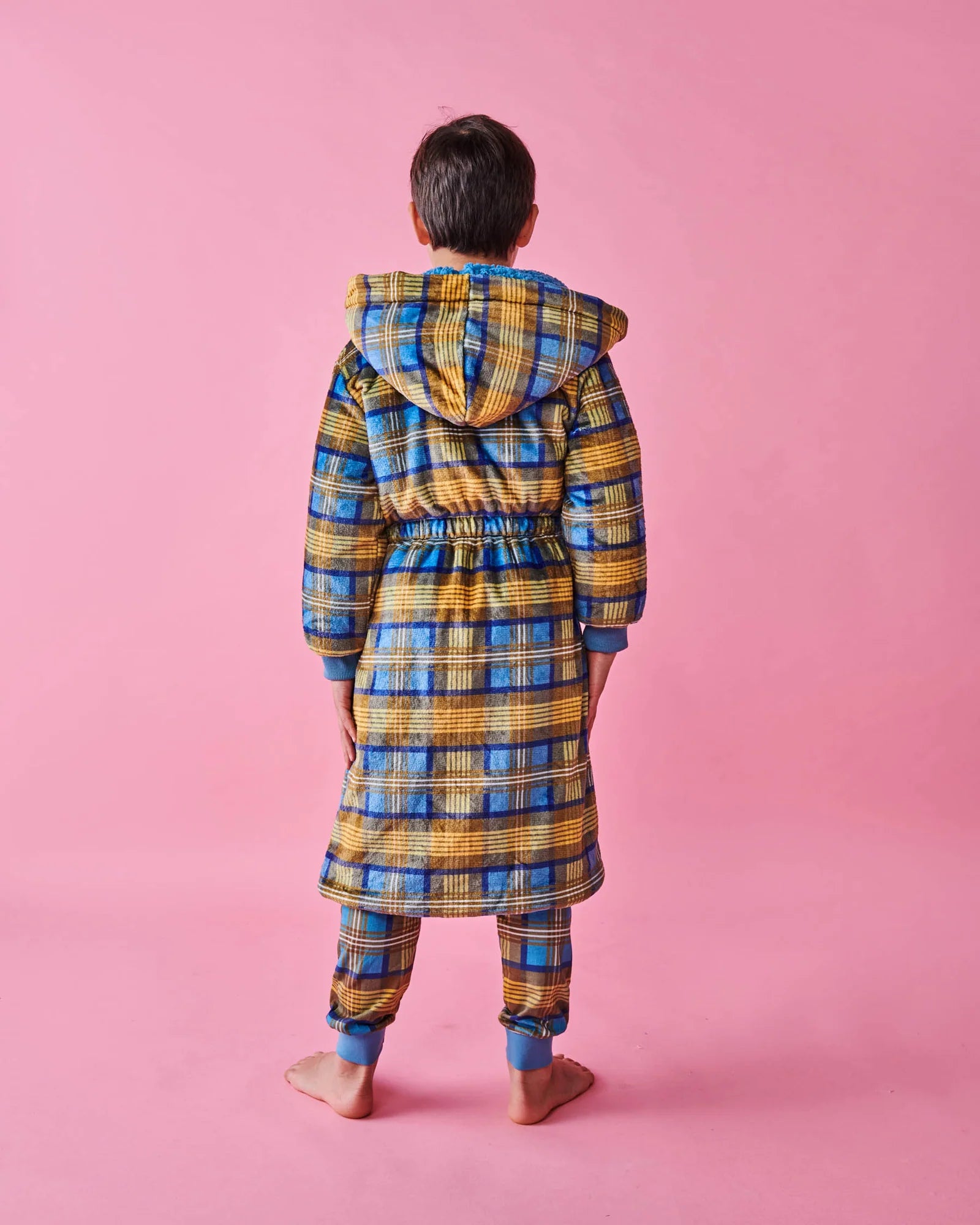 Kip & Co - Cosy Tartan Kuddle Kids Robe