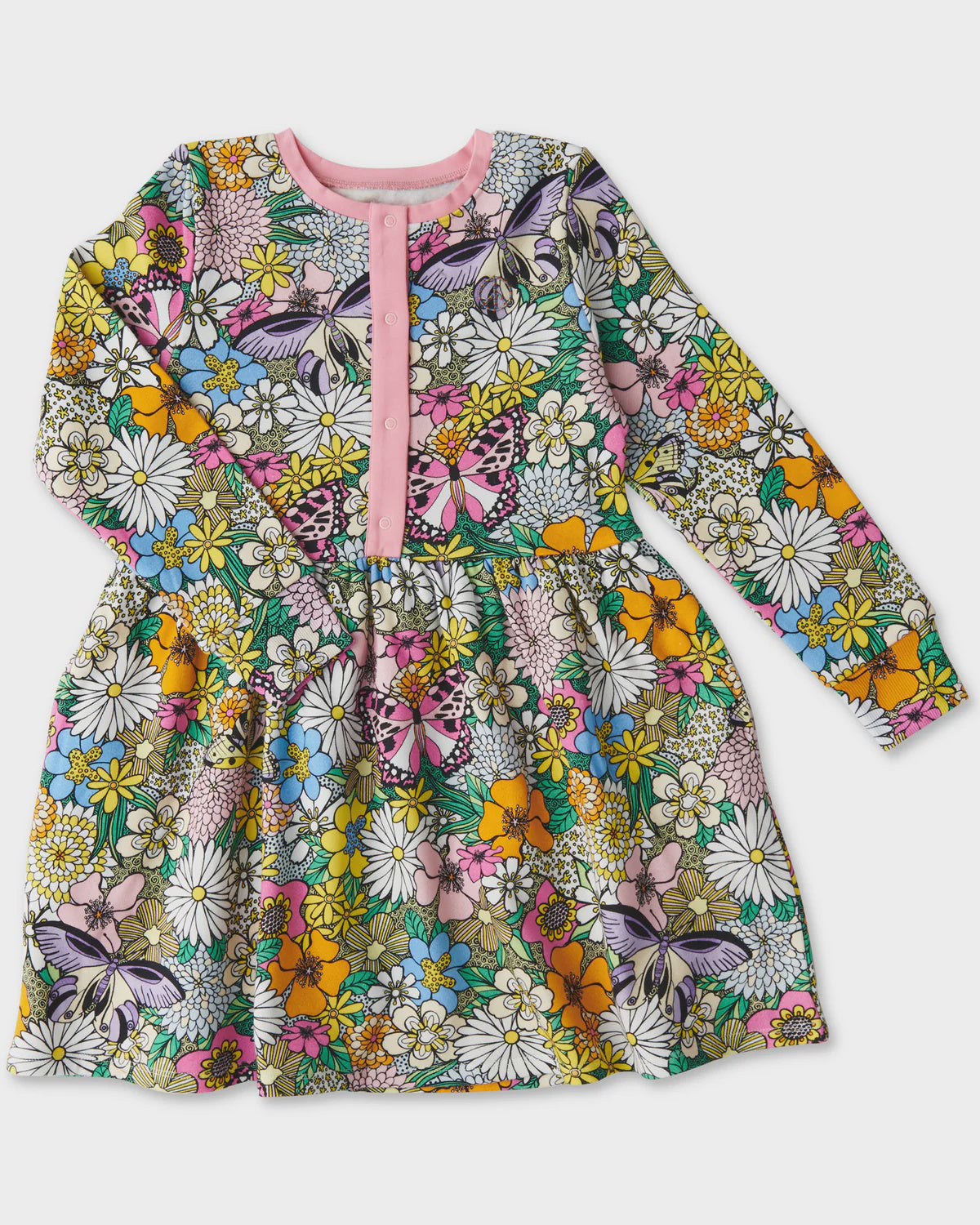 Kip & Co - Bliss Floral Organic Cotton Winter Dress