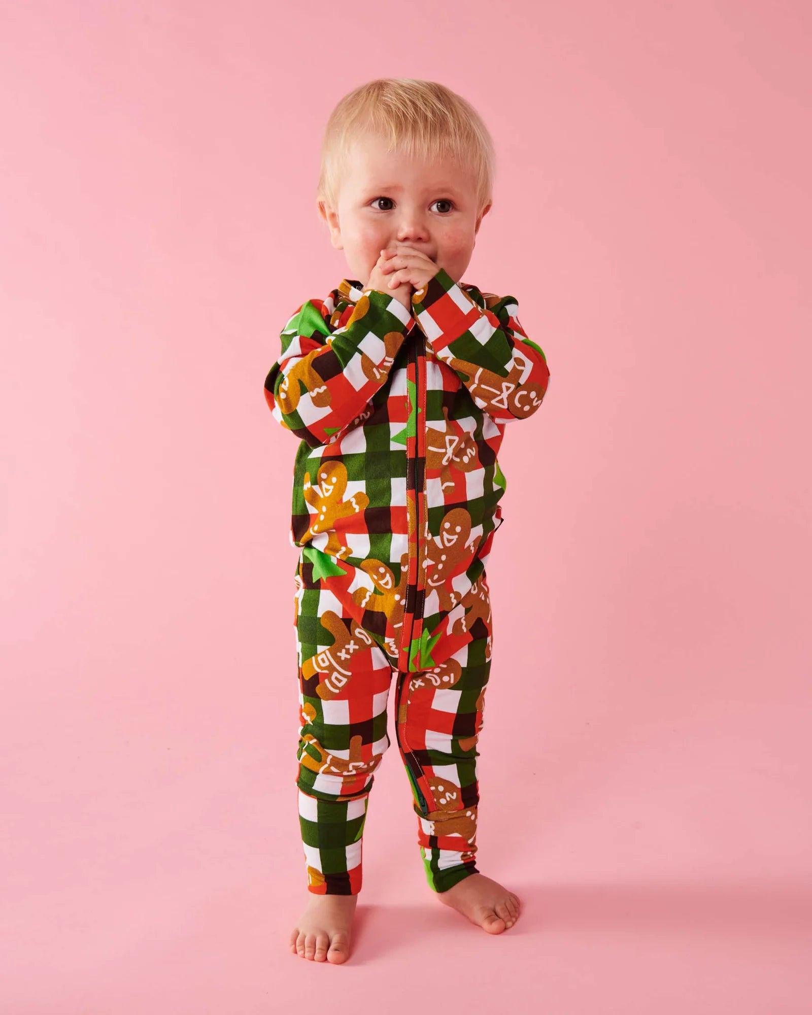 Kip & Co - Gingerbread Organic Long Sleeve Zipsuit