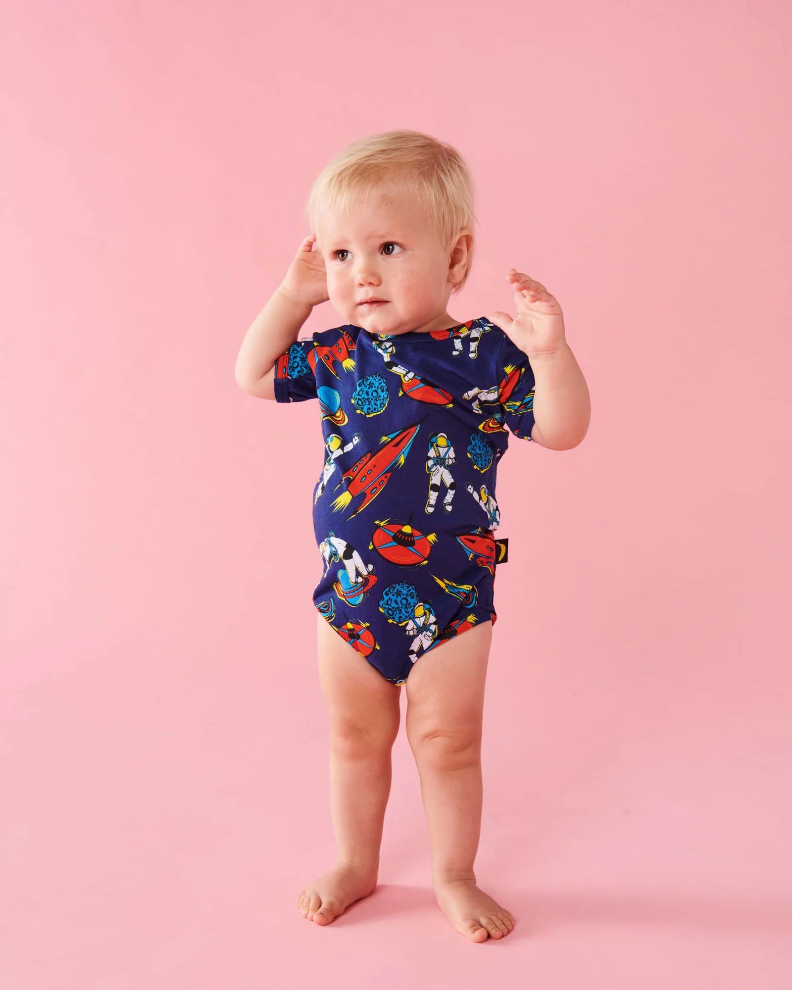 Kip & Co - Outer Space Organic Short Sleeve Bodysuit