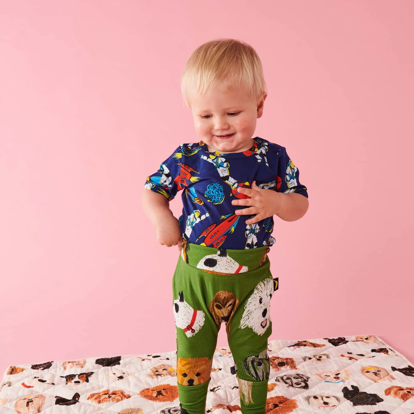 Kip & Co - Outer Space Organic Short Sleeve Bodysuit