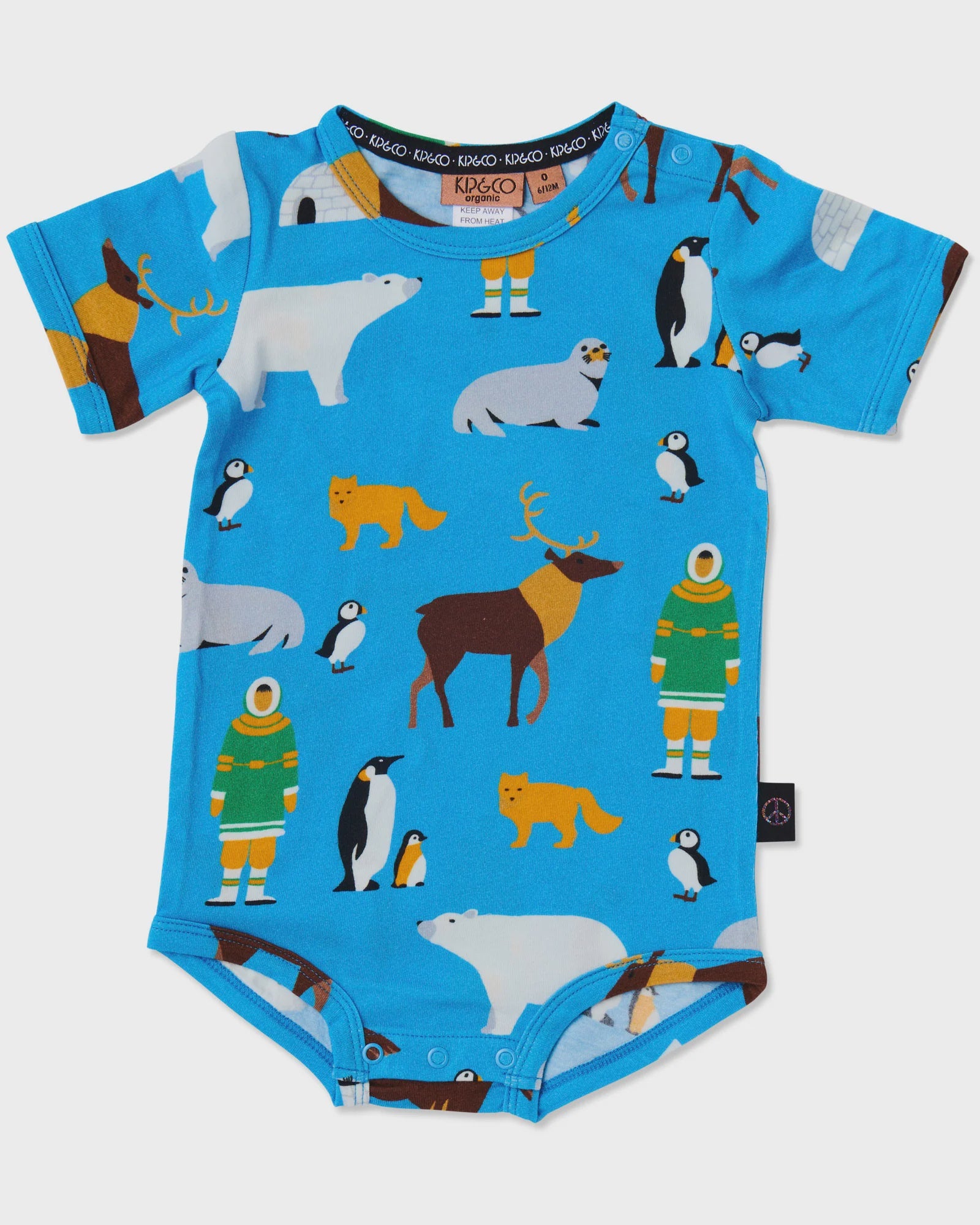 Kip & Co - Arctic Circle Organic Short Sleeve Bodysuit