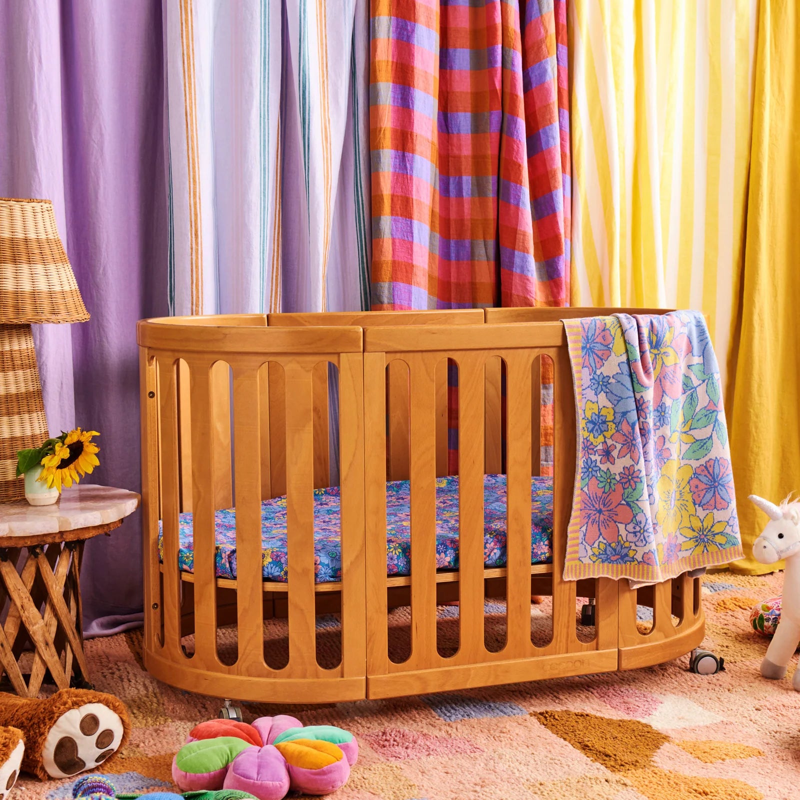 Kip & Co - Bunch Of Fun Cotton Knitted Baby Blanket