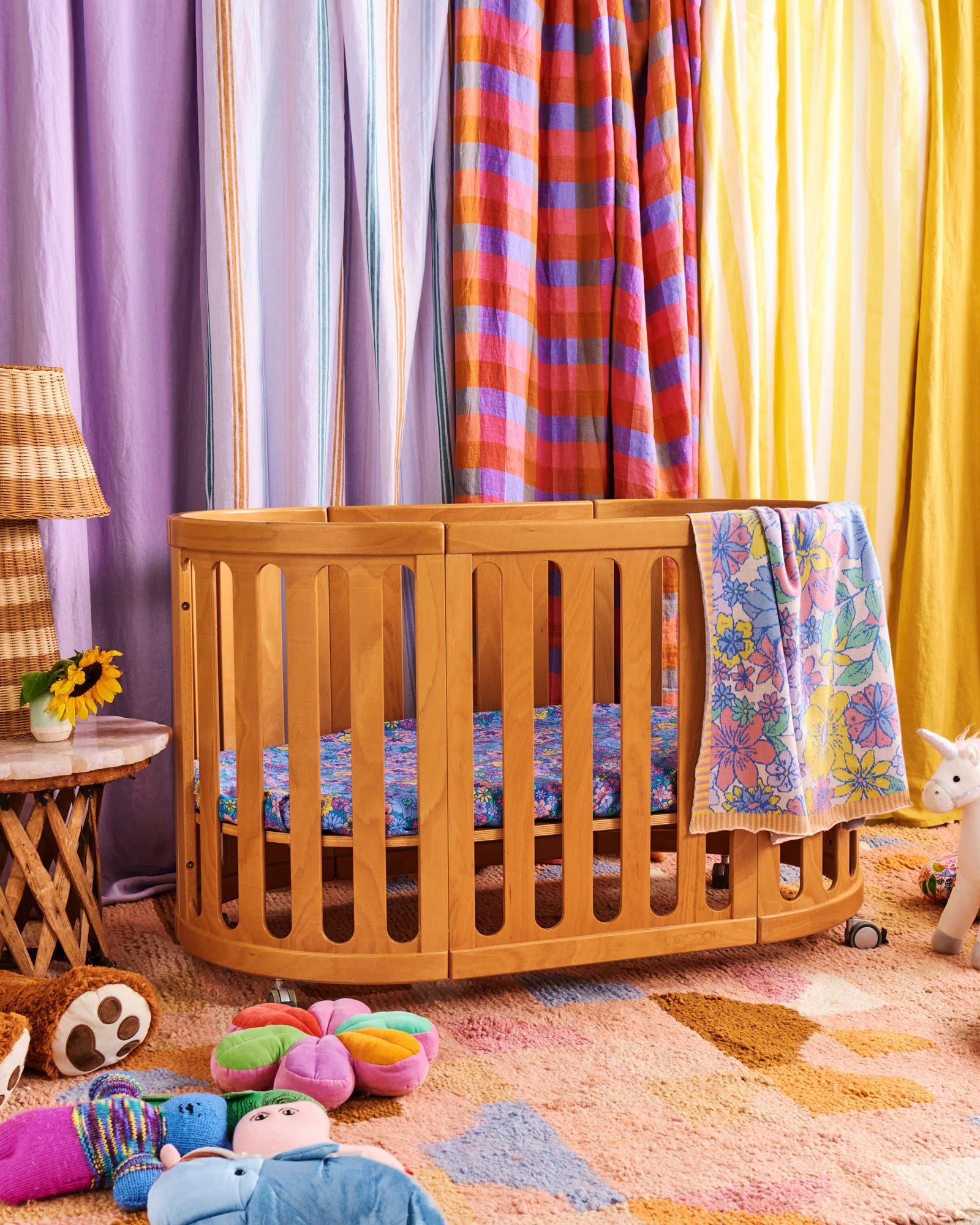 Kip & Co - Bunch Of Fun Cotton Knitted Baby Blanket