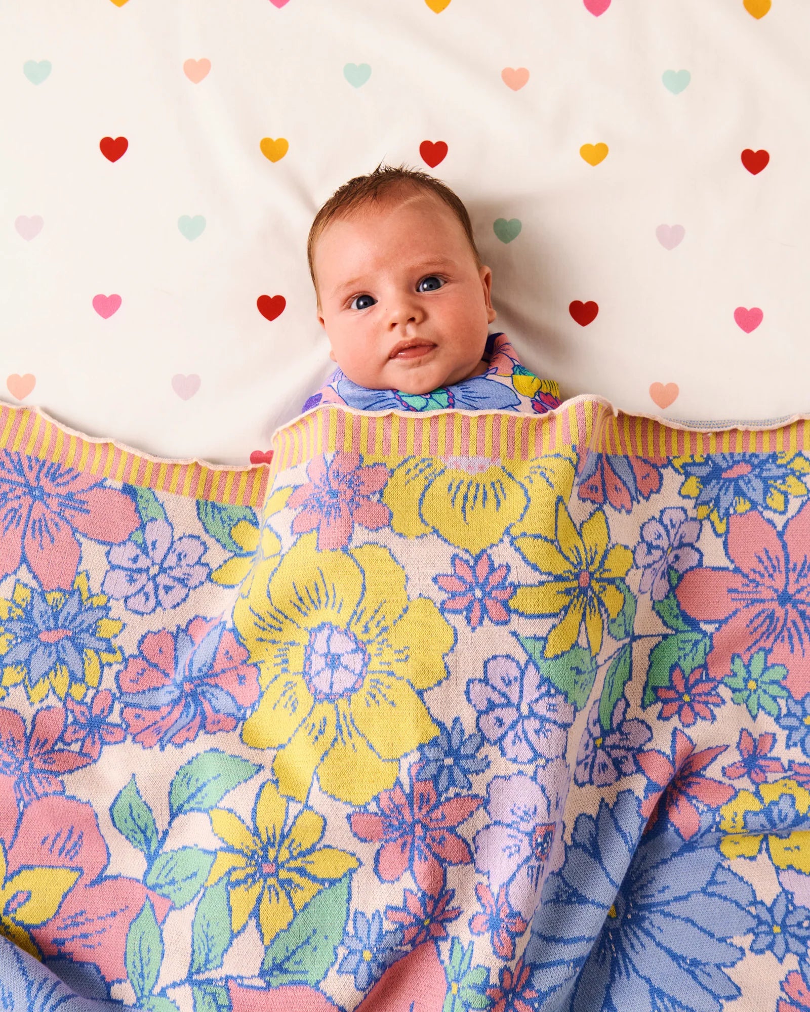 Kip & Co - Bunch Of Fun Cotton Knitted Baby Blanket