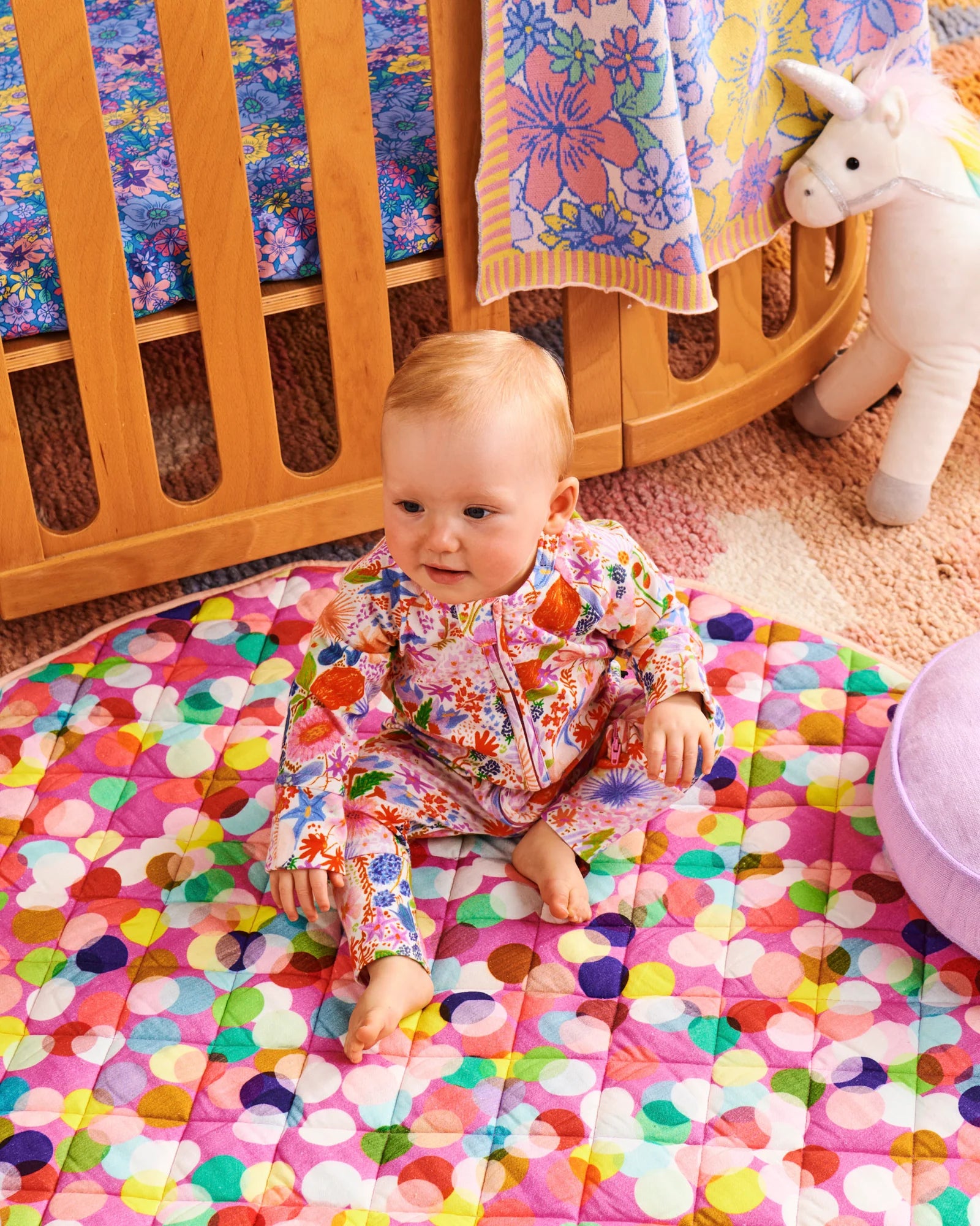 Kip & Co - Confetti Quilted Baby Play Mat