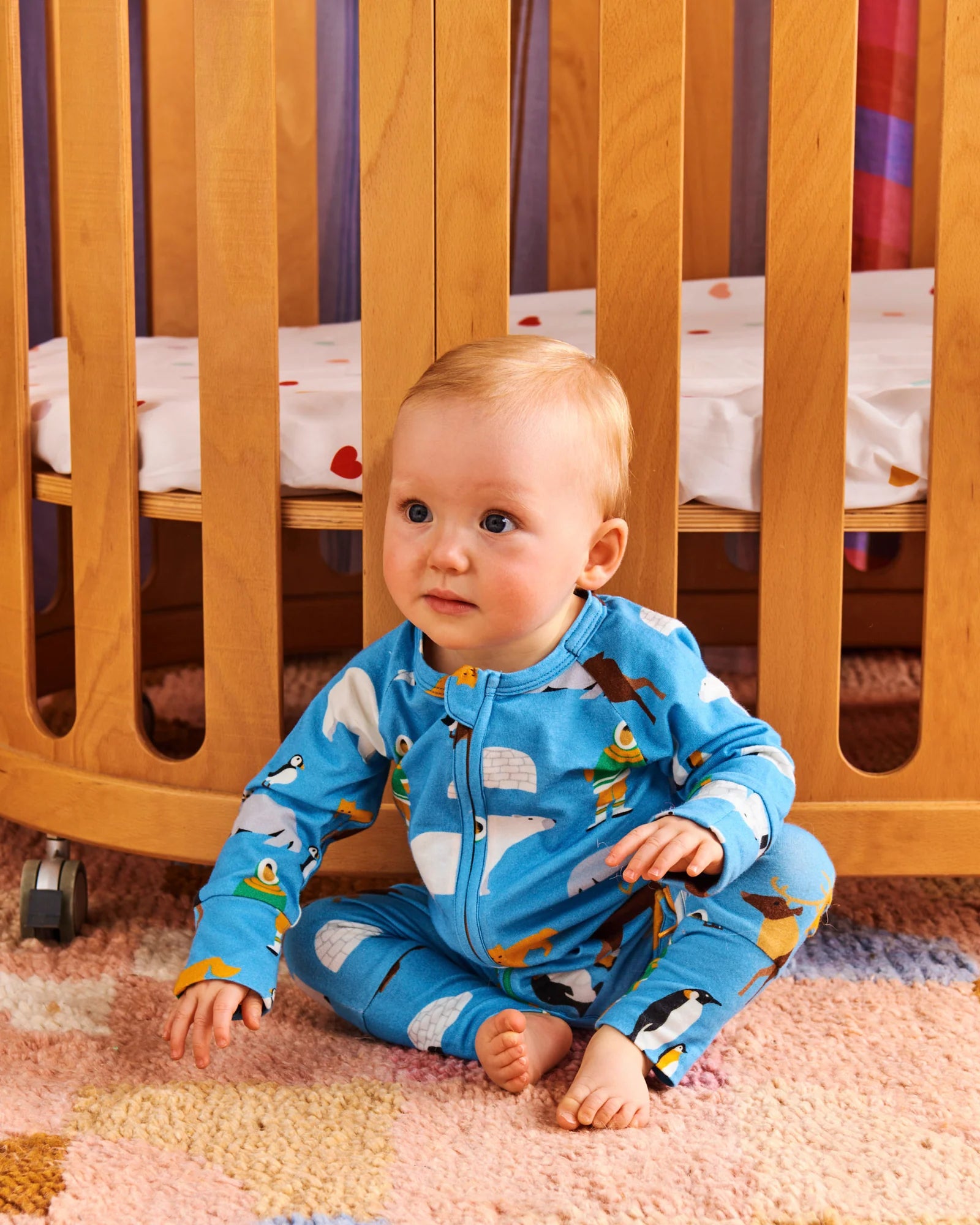 Kip & Co - Arctic Circle Organic Long Sleeve Zipsuit