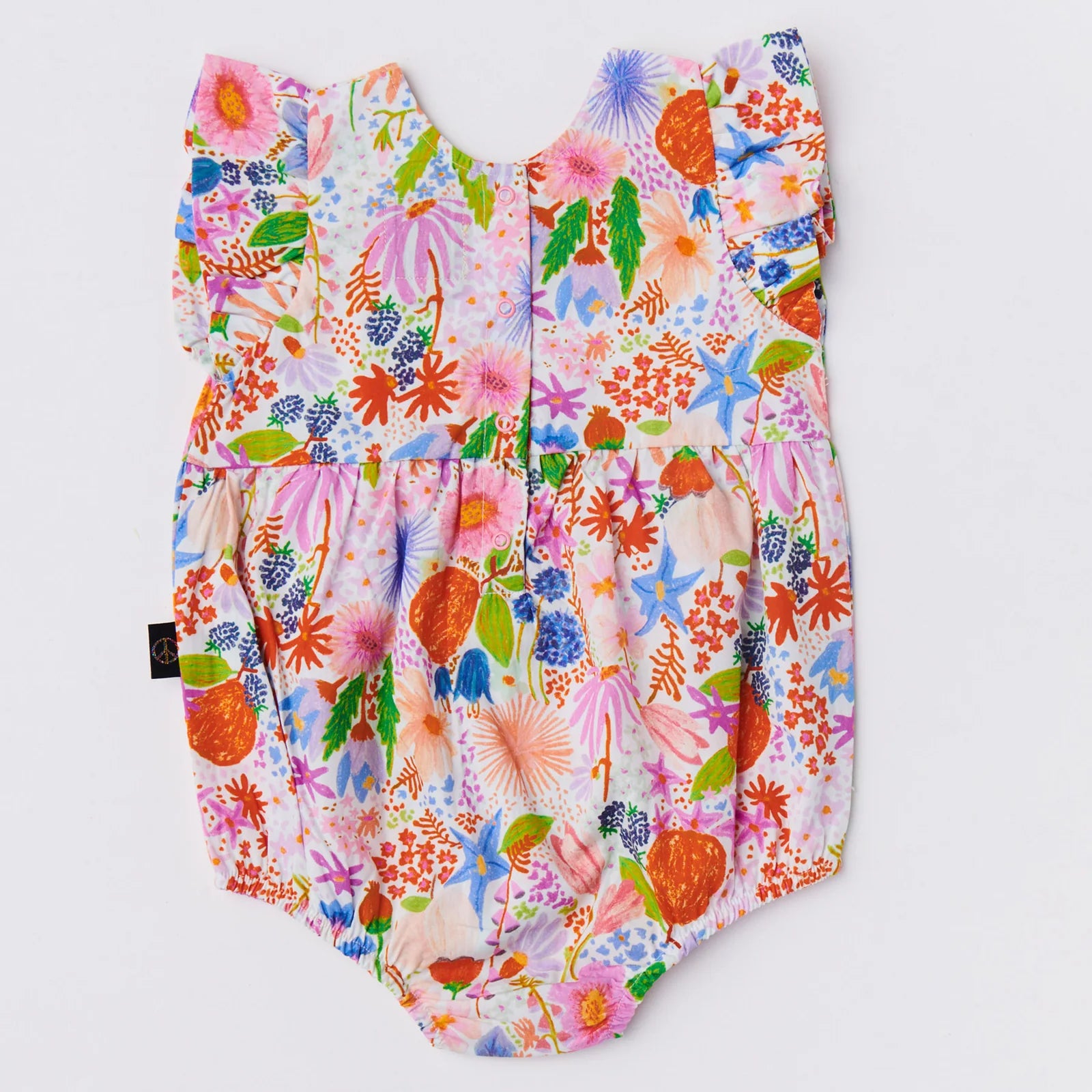 Kip & Co - Meandering Meadow Organic Cottin Frill Playsuit