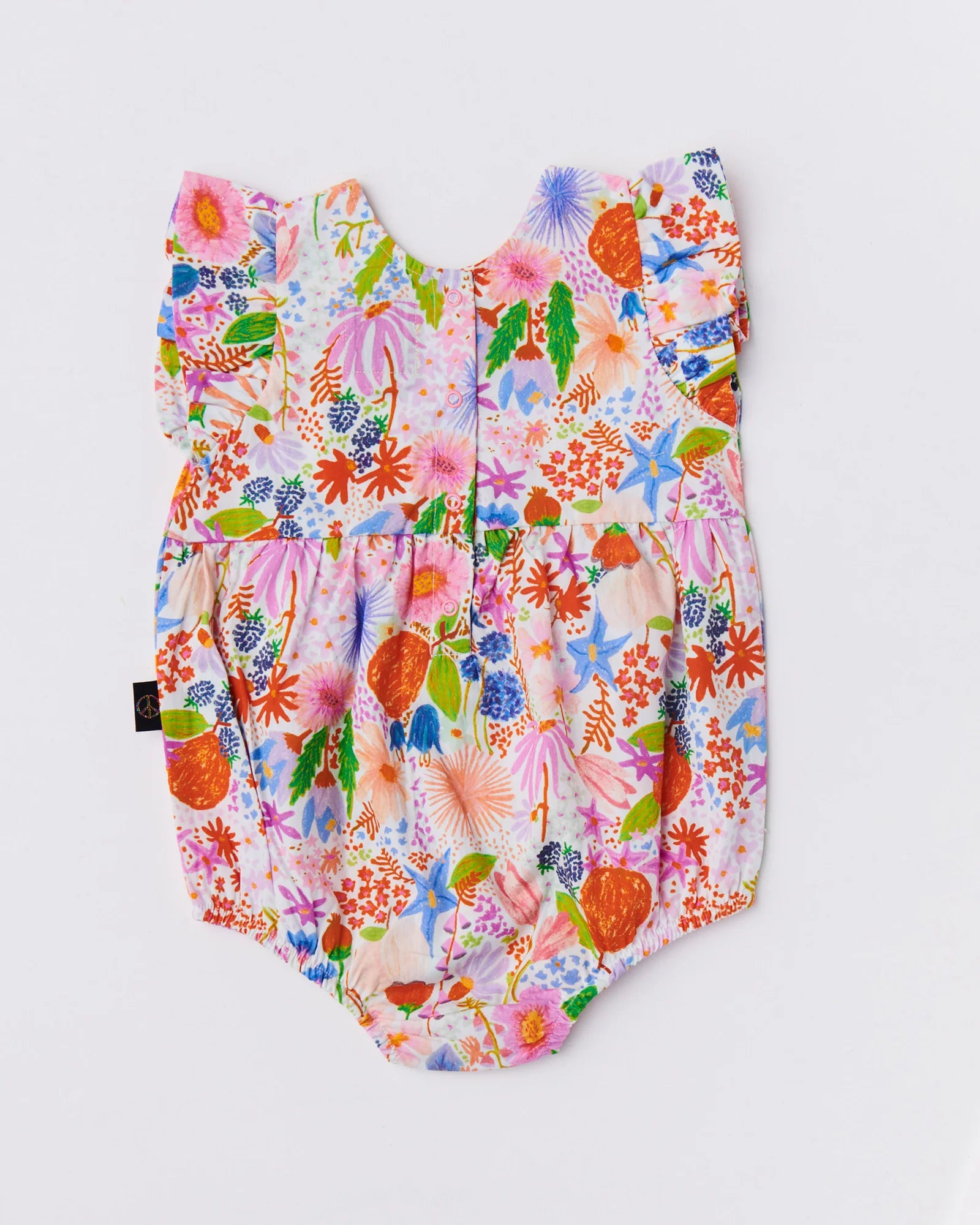 Kip & Co - Meandering Meadow Organic Cottin Frill Playsuit