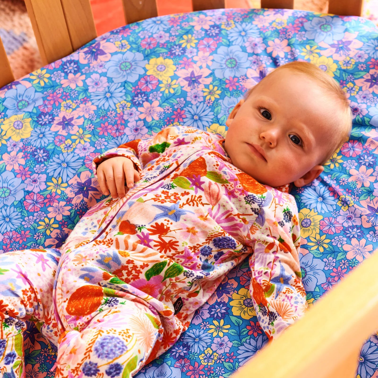 Kip & Co - Meandering Meadow Organic Long Sleeve Zipsuit